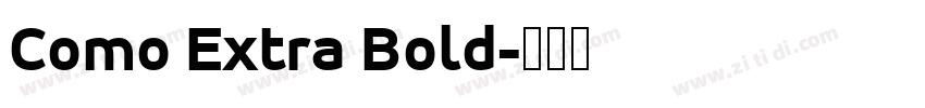 Como Extra Bold字体转换